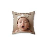 Soft Baby Pillow, Soft Cushion for Nursery Decor, Baby Shower Gift, Cozy Home Accent, Cloud and Bear Design