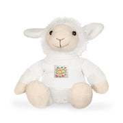 Adorable Plush Toy with Custom T-Shirt | Teddy Bear, Bunny, Elephant, Sheep – Perfect Gift for Kids & Baby Showers