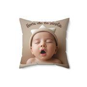 Soft Baby Pillow, Soft Cushion for Nursery Decor, Baby Shower Gift, Cozy Home Accent, Cloud and Bear Design