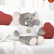 Adorable Plush Toy with Custom T-Shirt | Teddy Bear, Bunny, Elephant, Sheep – Perfect Gift for Kids & Baby Showers