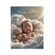 Velveteen Plush Blanket for Cozy Dreams, Baby Shower Gift, Nursery Decor, Soft Blanket, Travel, Sleep Comfort