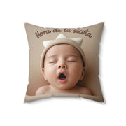 Soft Baby Pillow, Soft Cushion for Nursery Decor, Baby Shower Gift, Cozy Home Accent, Cloud and Bear Design