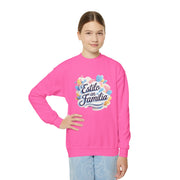Youth Crewneck Sweatshirt | Family Style Pullover, Gift for Kids, Cozy Casual Wear, Holiday Apparel, Family Gatherings