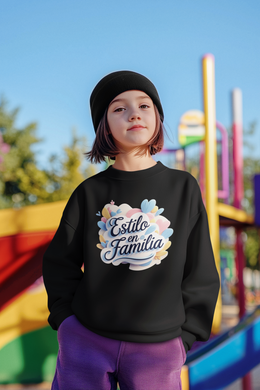 Youth Crewneck Sweatshirt | Family Style Pullover, Gift for Kids, Cozy Casual Wear, Holiday Apparel, Family Gatherings